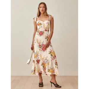 NWT Reformation Nikita Floral Dress in Bouquet, size 10
